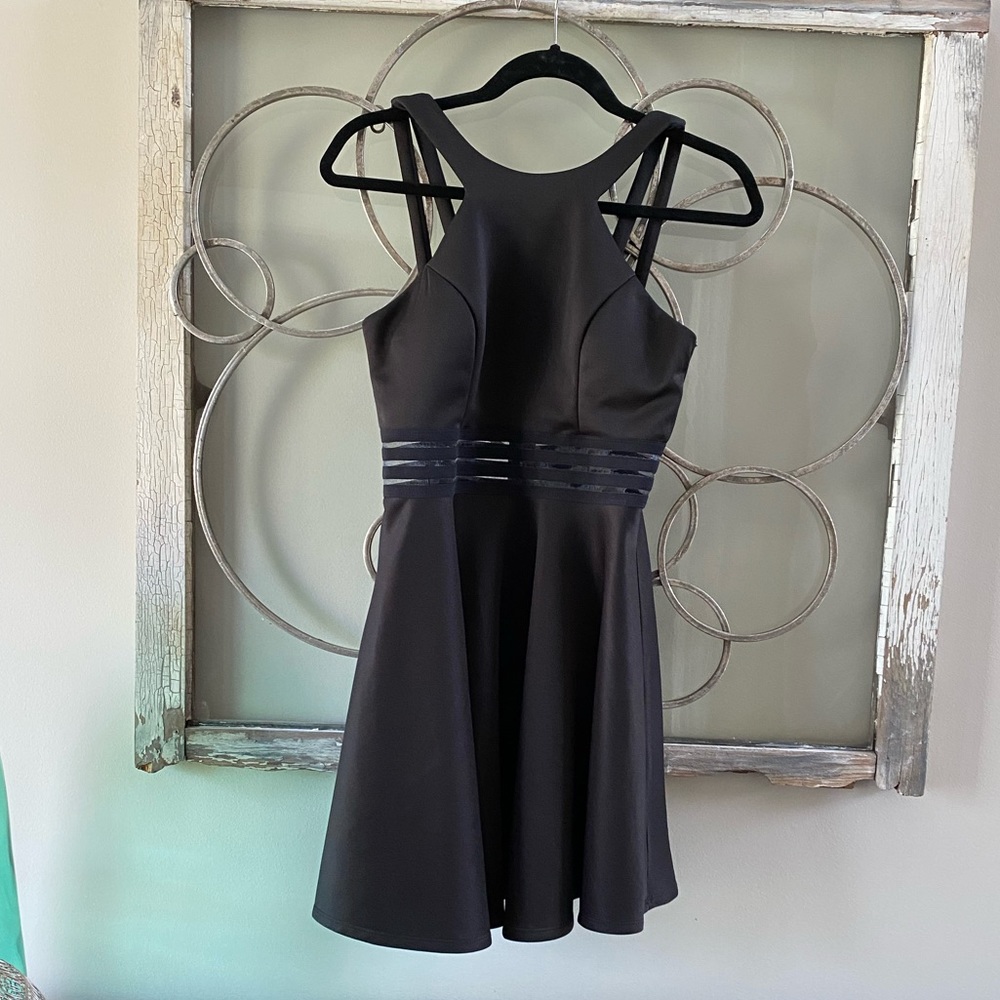 Mini dress,  peekabo waist by City Studio